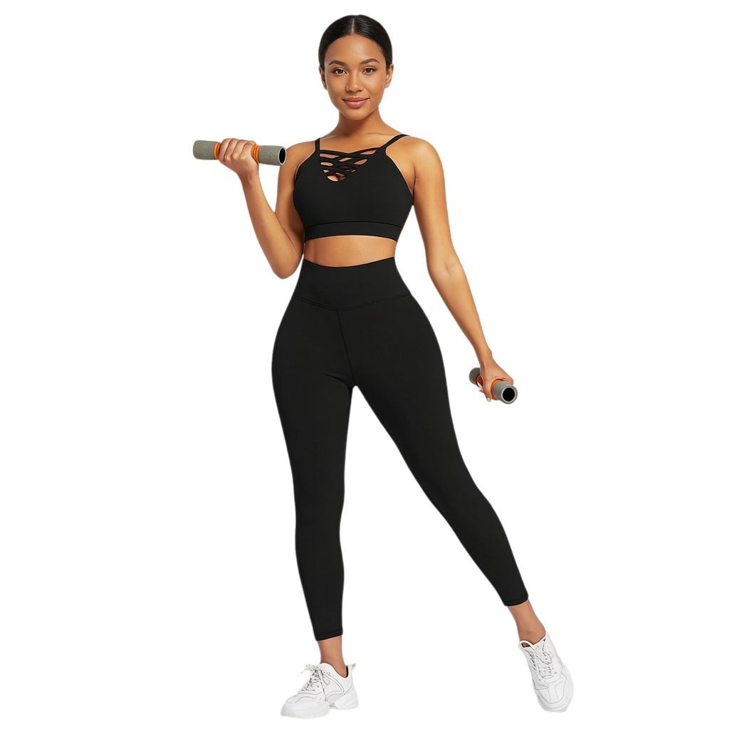 Fitness & Nutrition Lab - 3 Pieces Women's Yoga Fitness Set