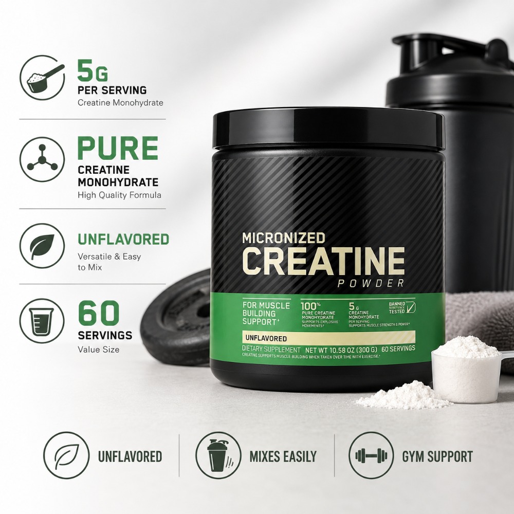 The Nutrition Fitness - Creatine Monohydrate Powder 300g Support Strength