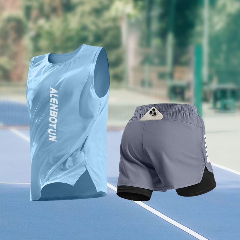 Fitness & Nutrition Lab - Men Running Sports Set Summer New