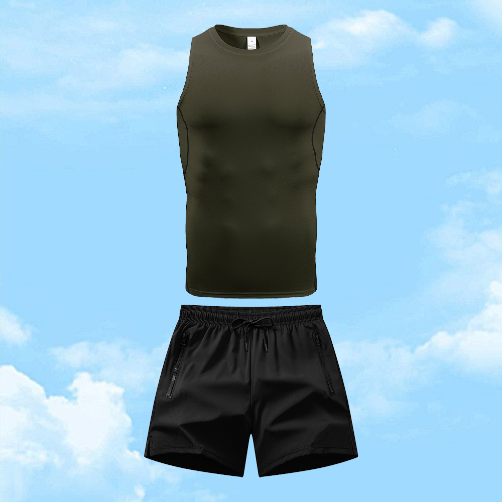 Fitness & Nutrition Lab - Men's Casual Sportswear Set Quick Drying