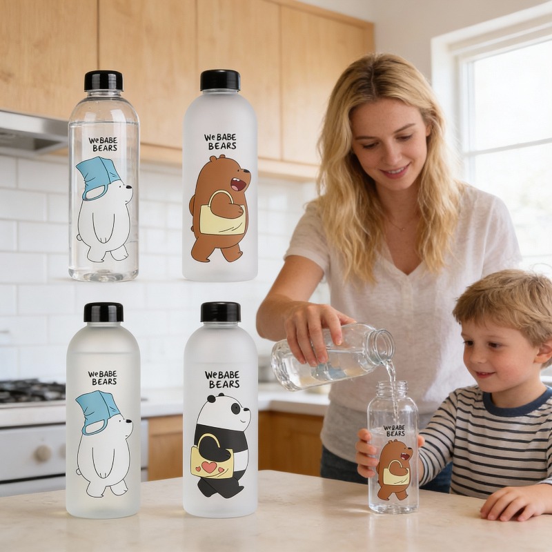 Nutrition Workout - 1-8PCS 1000ml Protein Shaker Bottle Panda