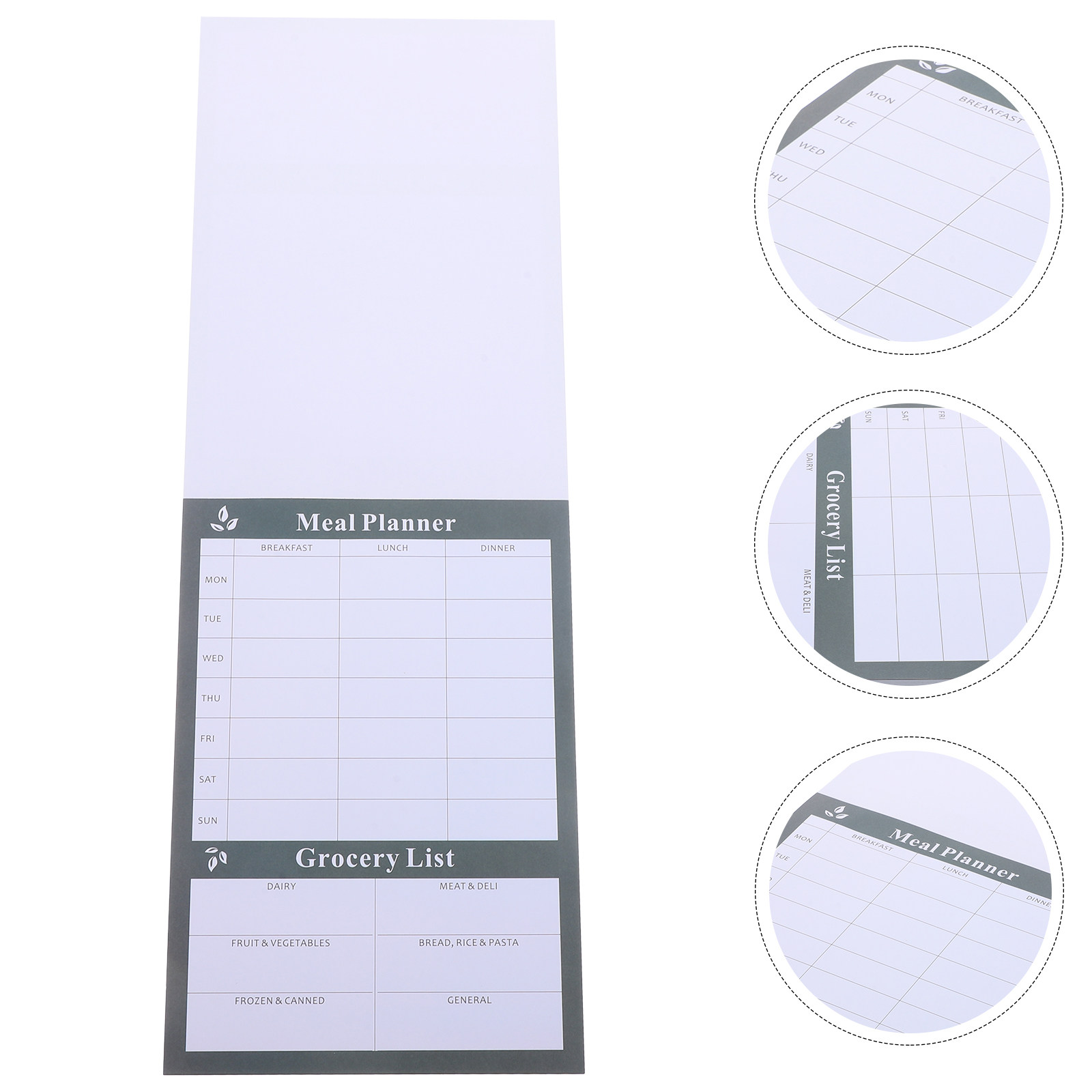 The Nutrition Fitness - Weekly Menu Food Notebook Tearable Diet