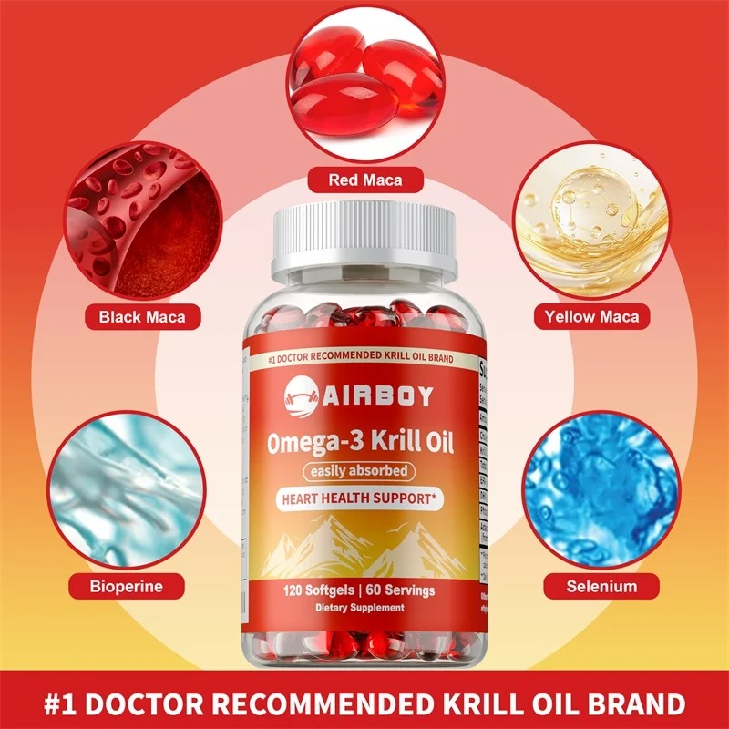 Krill Oil Supplement - Omega-3 Krill Oil with Astaxanthin Premium
