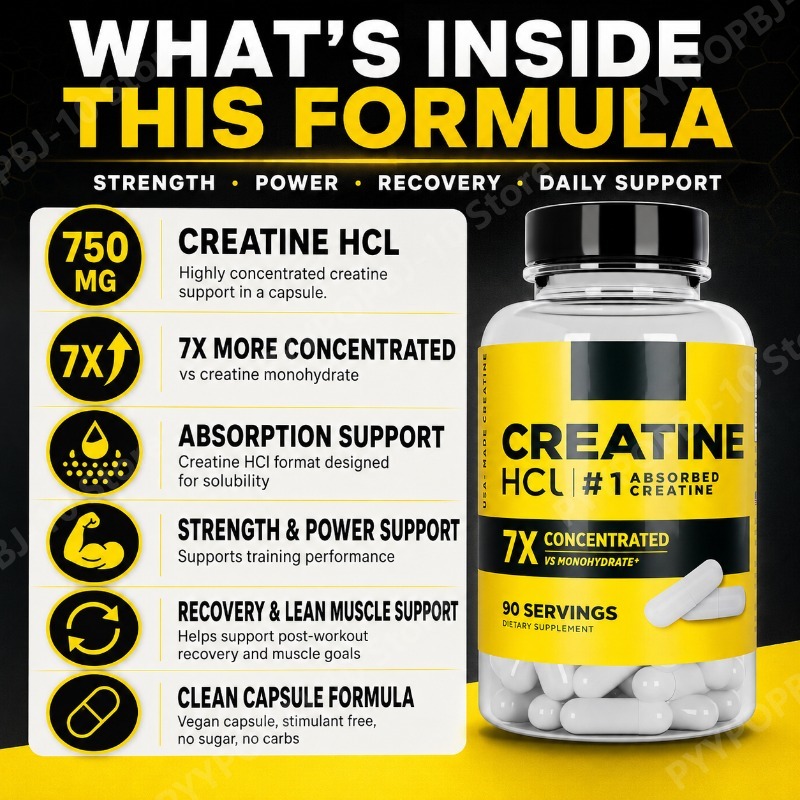 Creatine HCl 750mg 90 Capsules - The Nutrition Fitness ulasan dan harga