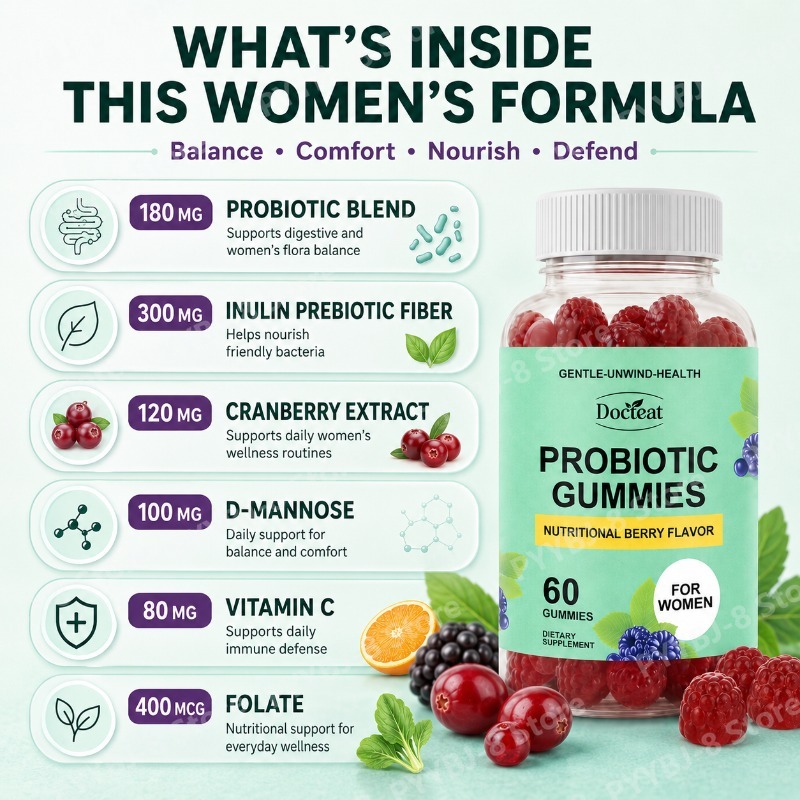 Women Probiotic Gummies 60 Cou - Probiotics Women Health ulasan dan harga
