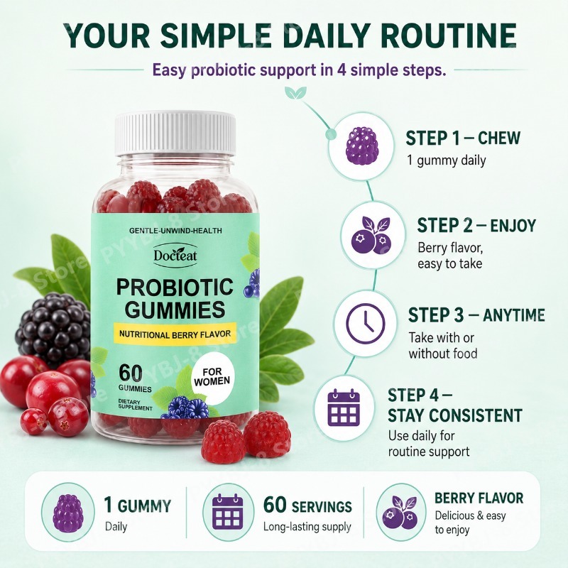 Women Probiotic Gummies 60 Cou - Probiotics Women Health ulasan dan harga