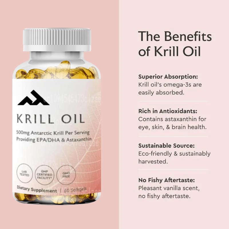 Antarctic Krill Oil 500mg Phos - Krill Oil Supplement ulasan dan harga