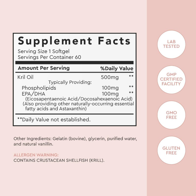 Antarctic Krill Oil 500mg Phos - Krill Oil Supplement ulasan dan harga
