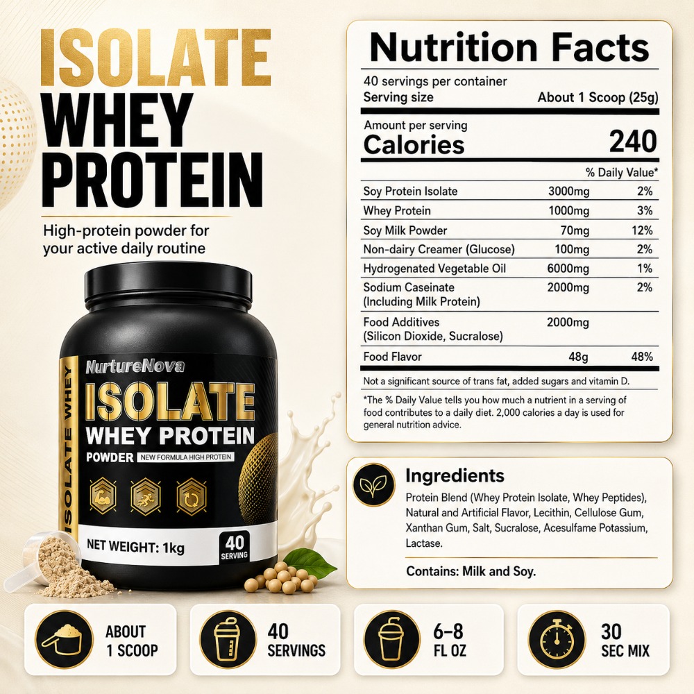 NurtureNova Isolate Whey Prote - Nutrition Workout ulasan dan harga
