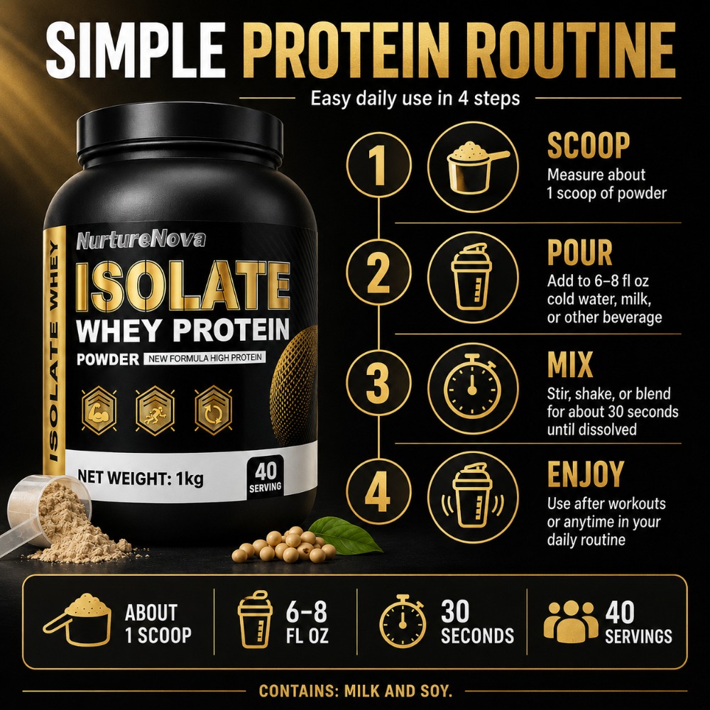 NurtureNova Isolate Whey Prote - Nutrition Workout ulasan dan harga