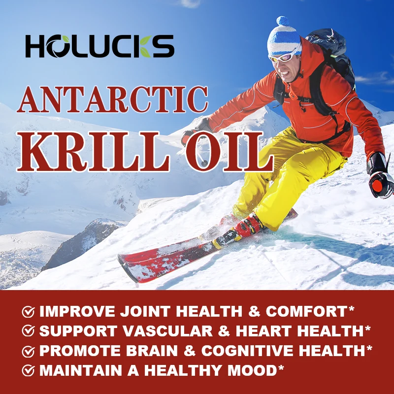 HOLUCKS Pure Krill Oil Supplem - Krill Oil Supplement ulasan dan harga