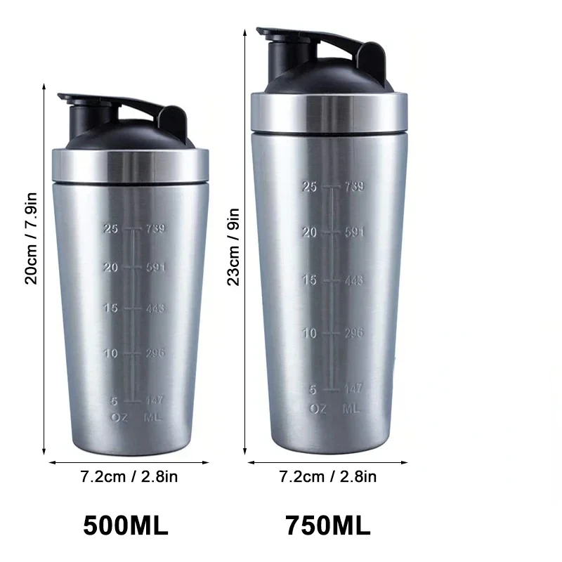Stainless Steel Protein Shaker - The Nutrition Fitness ulasan dan harga