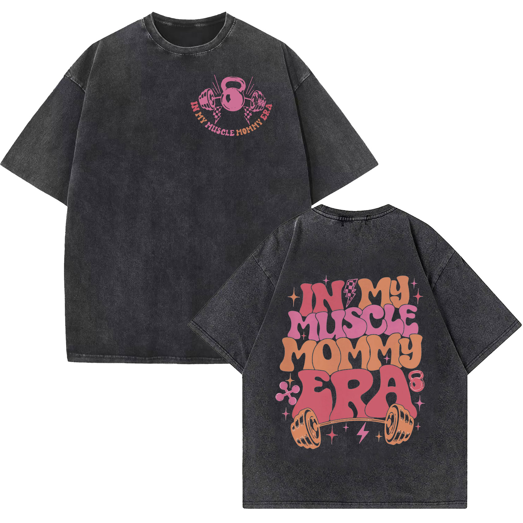 Vintage Acid Washed Distressed - Nutrition Fitness Gym ulasan dan harga