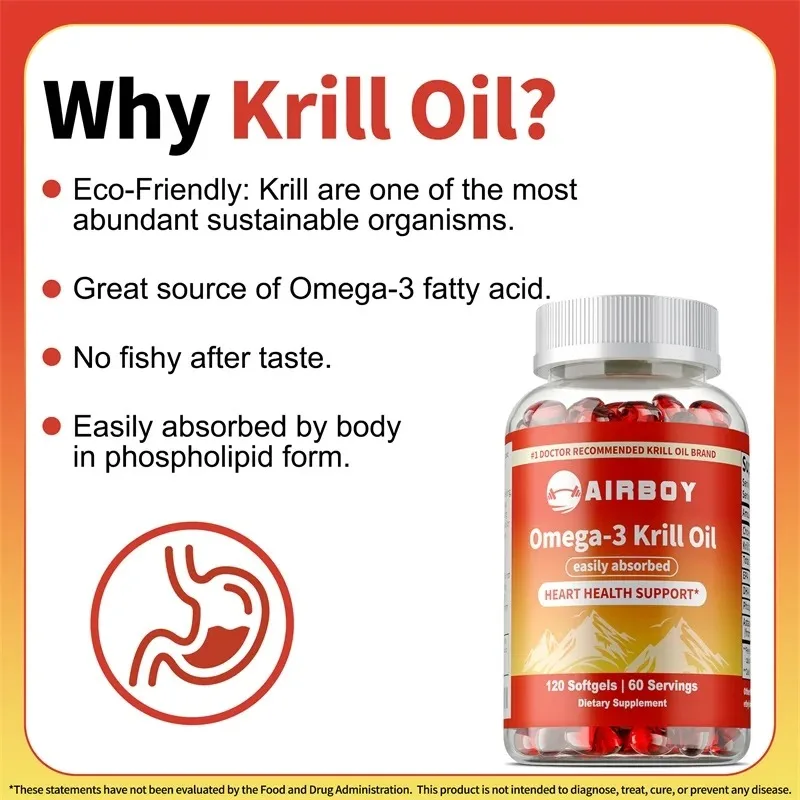 Omega-3 Krill Oil with EPA, DH - Krill Oil Supplement ulasan dan harga