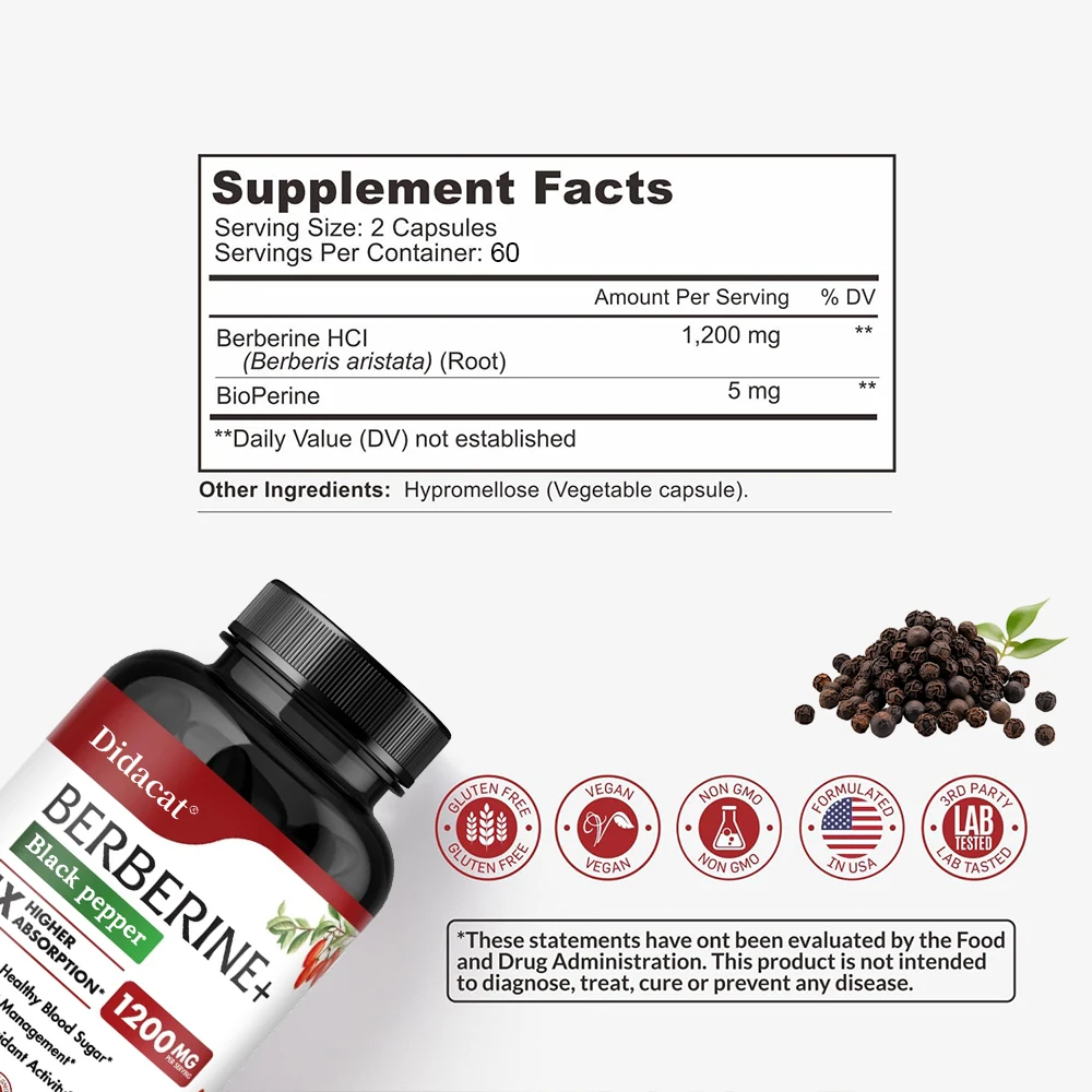 Berberine HCl Supplement - for - Apple Cider Vinegar Pill ulasan dan harga