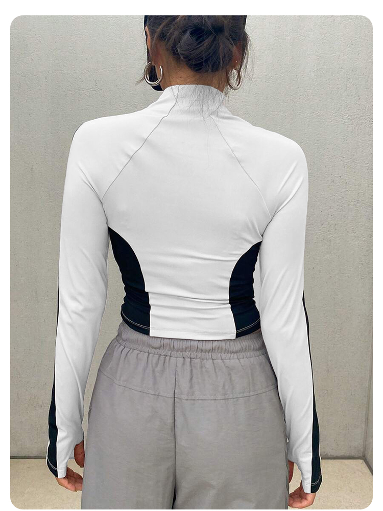 Yoga Clothes Stand Up Collar J - Fitness & Nutrition Lab ulasan dan harga