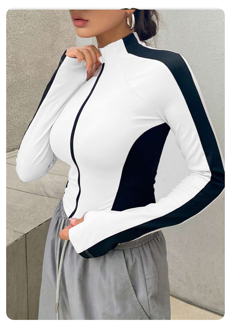 Yoga Clothes Stand Up Collar J - Fitness & Nutrition Lab ulasan dan harga