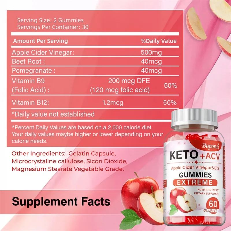 Keto + Apple Cider Vinegar Gum - Apple Cider Vinegar Pill ulasan dan harga
