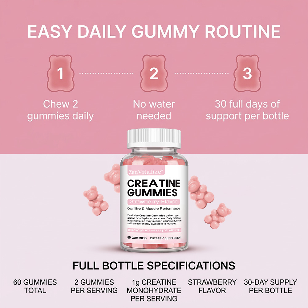 Creatine Gummies, Pre & Post W - Nutrition Workout ulasan dan harga