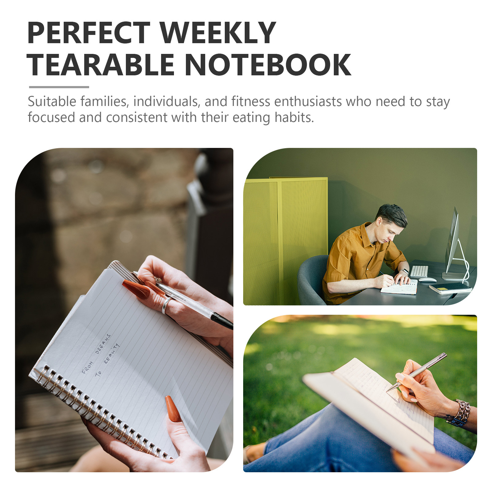 Weekly Menu Food Notebook Tear - The Nutrition Fitness ulasan dan harga