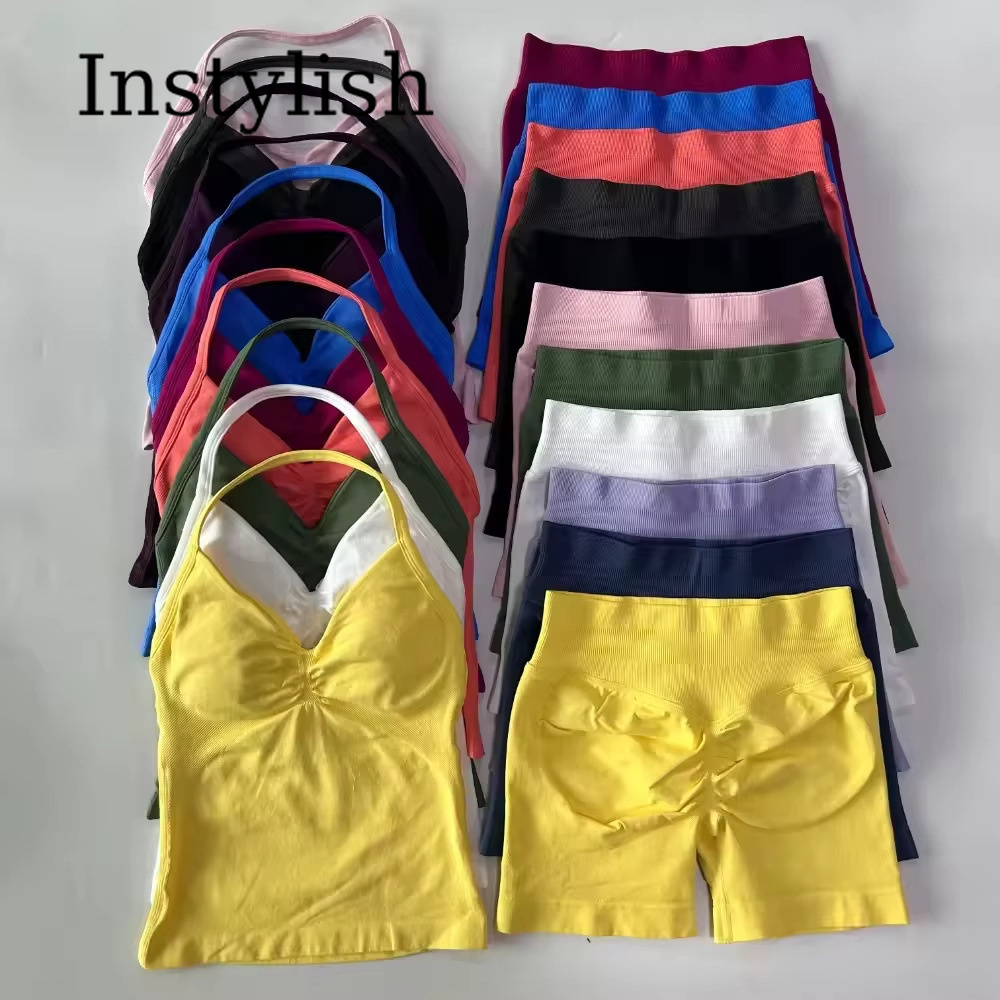 Women Seamless Yoga 2 Piece Se - Fitness & Nutrition Lab ulasan dan harga