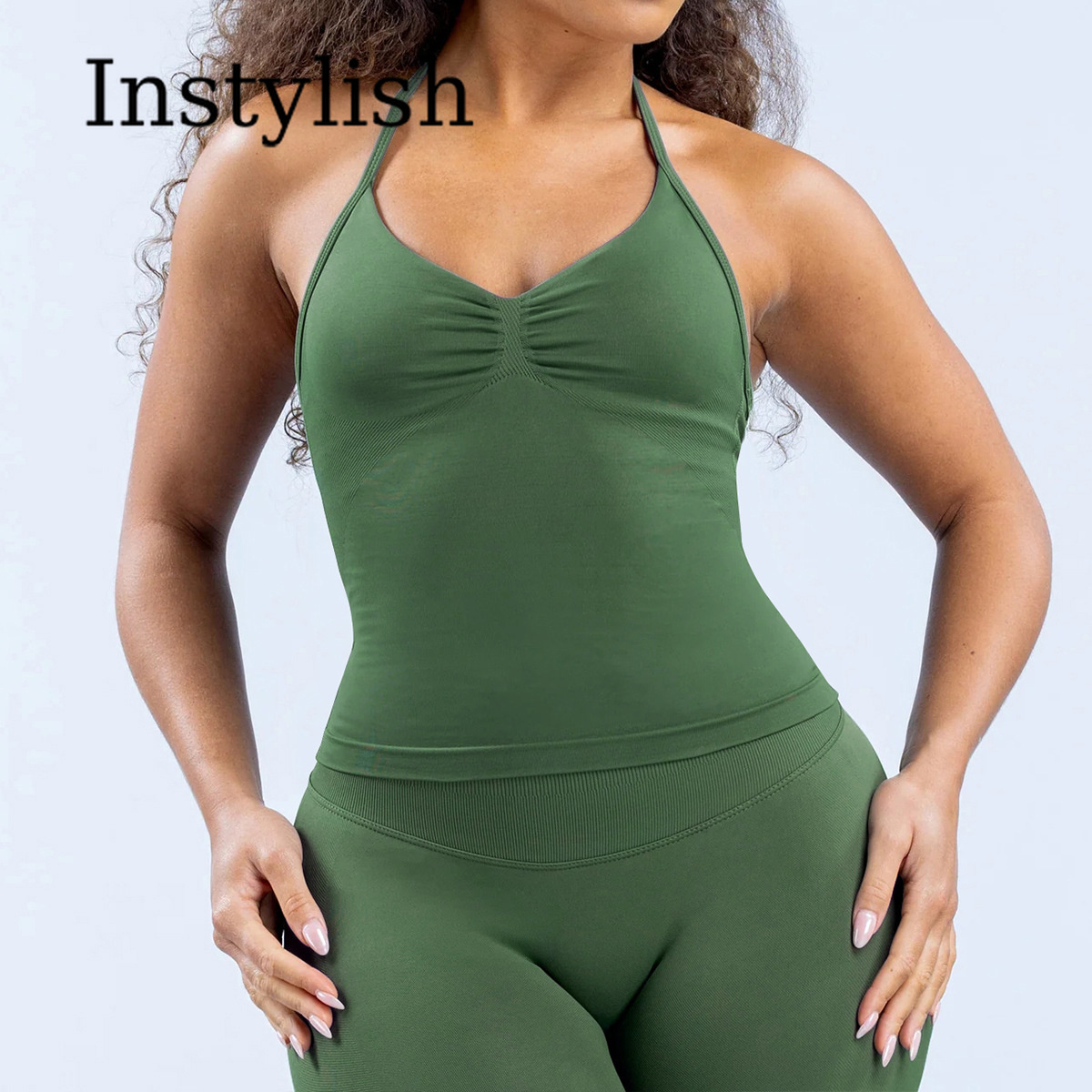 Women Seamless Yoga 2 Piece Se - Fitness & Nutrition Lab ulasan dan harga