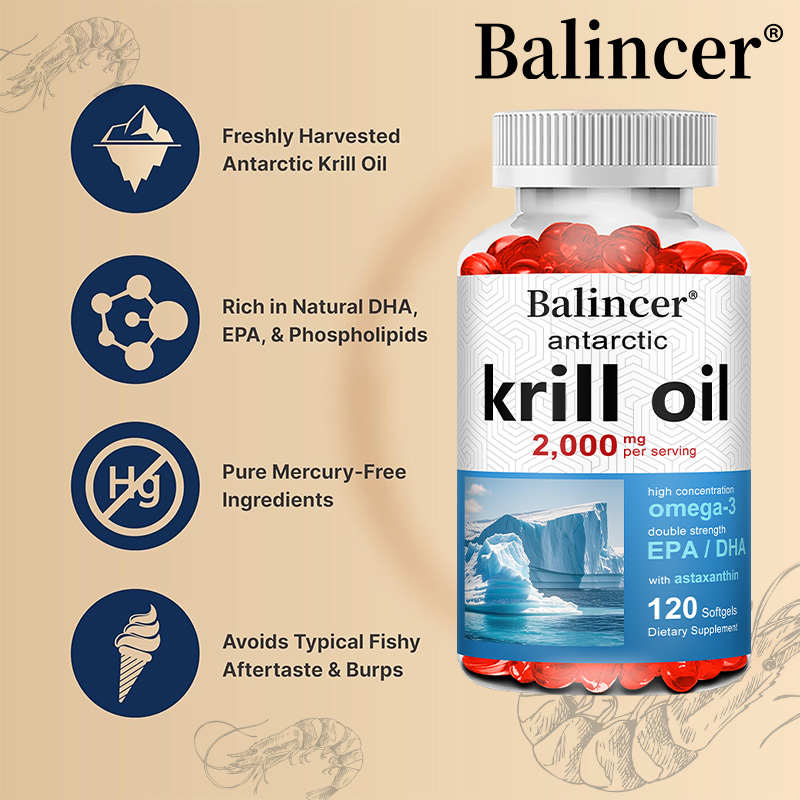 Antarctic Krill Oil 2000mg Sup - Krill Oil Supplement ulasan dan harga